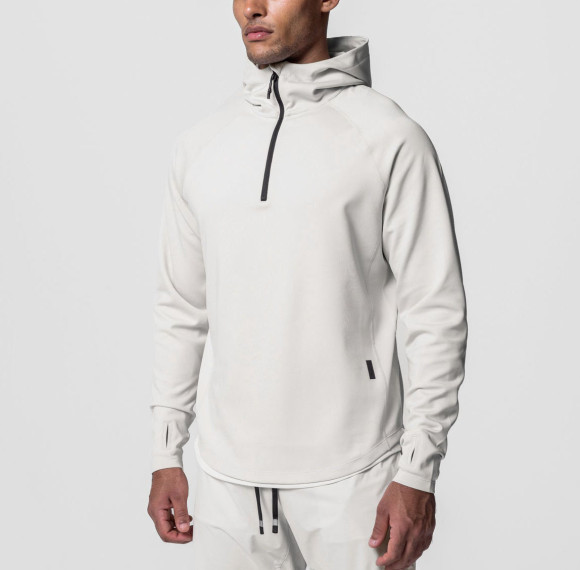 Men's Quarter Zip Hoodie - Technical Running Sweatshirt with Thumbholes | Custom Hoodie Manufacturer