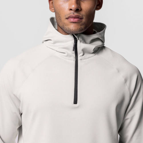 Men's Quarter Zip Hoodie - Technical Running Sweatshirt with Thumbholes | Custom Hoodie Manufacturer
