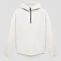 Men's Quarter Zip Hoodie - Technical Running Sweatshirt with Thumbholes | Custom Hoodie Manufacturer