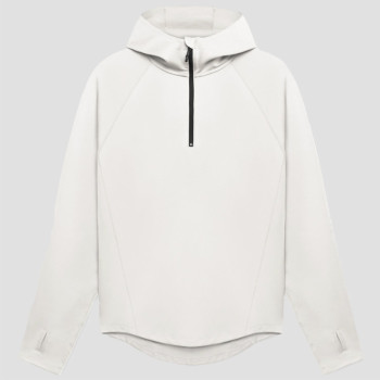 Men's Quarter Zip Hoodie - Technical Running Sweatshirt with Thumbholes | Custom Hoodie Manufacturer