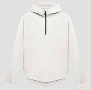 Men's Quarter Zip Hoodie - Technical Running Sweatshirt with Thumbholes | Custom Hoodie Manufacturer