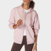 Pink Zip Up Hoodie - Cotton Spandex Double Zipper Jacket | Fitness Apparel Manufacturers
