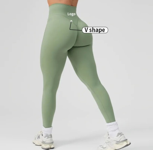 V Back Leggings - Butt Lifting Nylon Spandex Yoga Pants | Custom Leggings Manufacturer