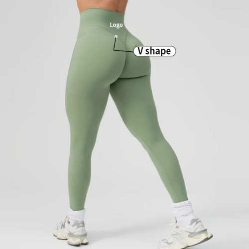 V Back Leggings - Butt Lifting Nylon Spandex Yoga Pants | Custom Leggings Manufacturer
