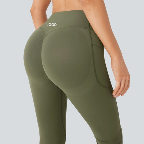 Flare Leggings With Pockets - High Waisted Tummy Control Pants | Fitness Clothing Manufacturer