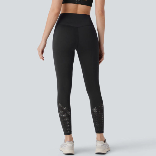 Laser Cut Cutout Leggings - Breathable Running Tights | Sports Clothing Manufacturers