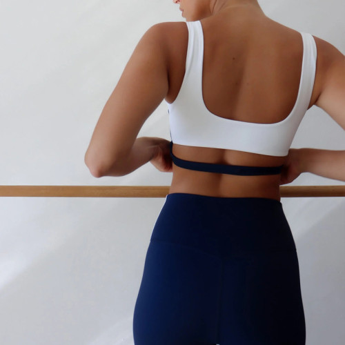 Two Piece Activewear Sets Custom - Navy Blue Color Block Varsity Suit | Sports Clothing Manufacturers