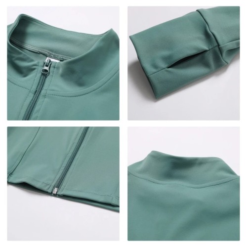 Tracksuit For Women Set Custom - Sage Green 3 Piece Yoga Outfit | Sports Clothing Manufacturers