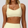 Square Neck Sports Bra Custom - Wide Strap Minimalist Yoga Bra | Activewear Manufacturer