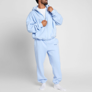 Oversized Zip Up Hoodie Custom Logo - Heavyweight Blank Cotton Set | Clothing Manufacturer For Startups