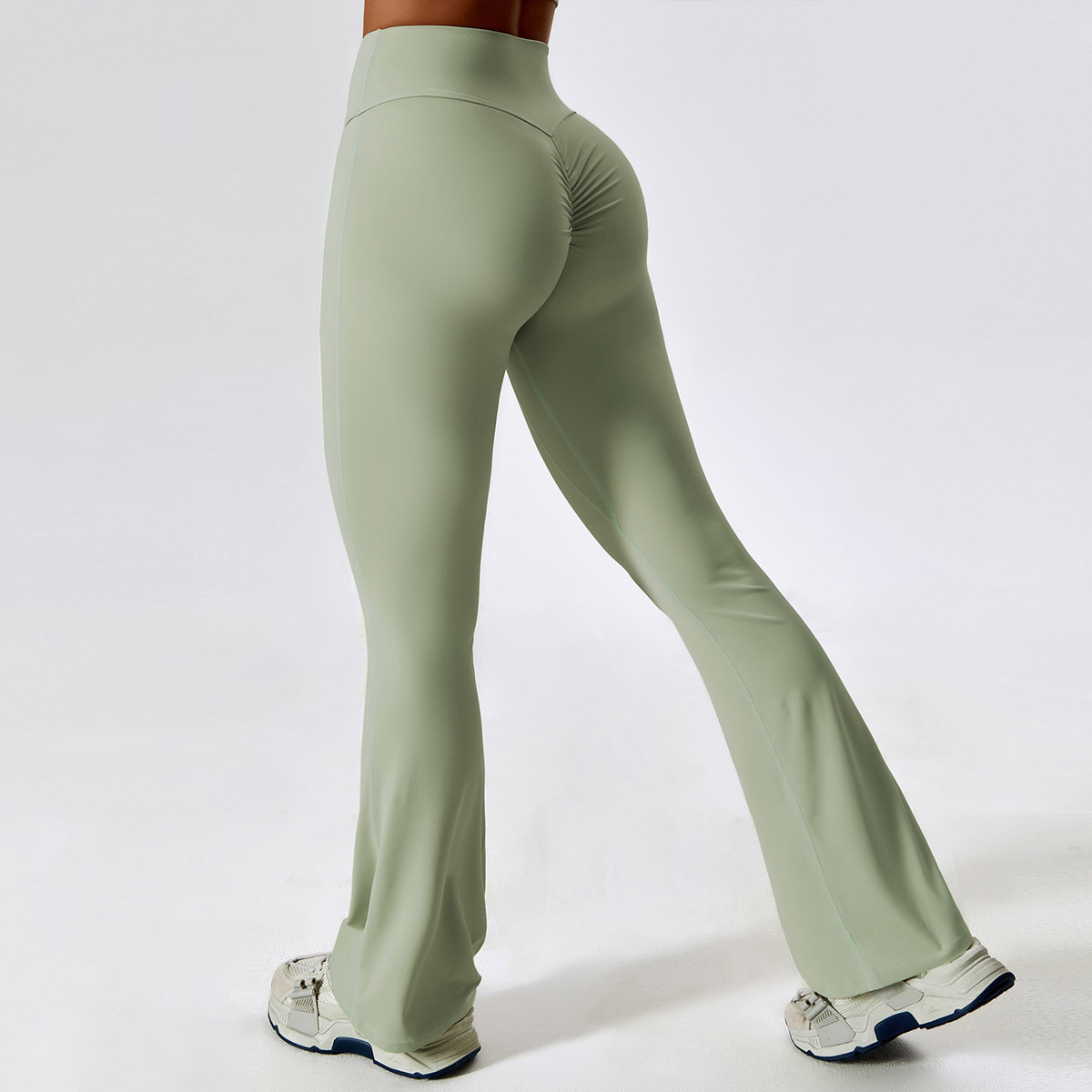 Custom scrunch flare leggings manufacturer private label