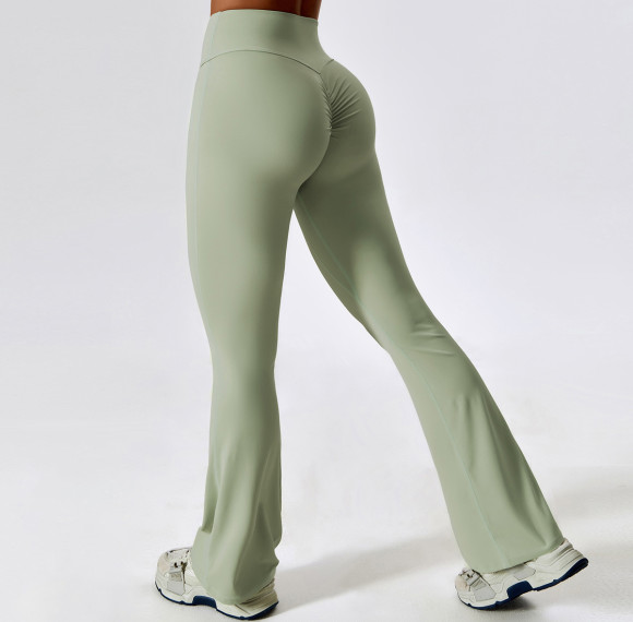 Scrunch Flare Leggings Custom - High Waist Tummy Control Yoga Pants | Custom Leggings Manufacturer