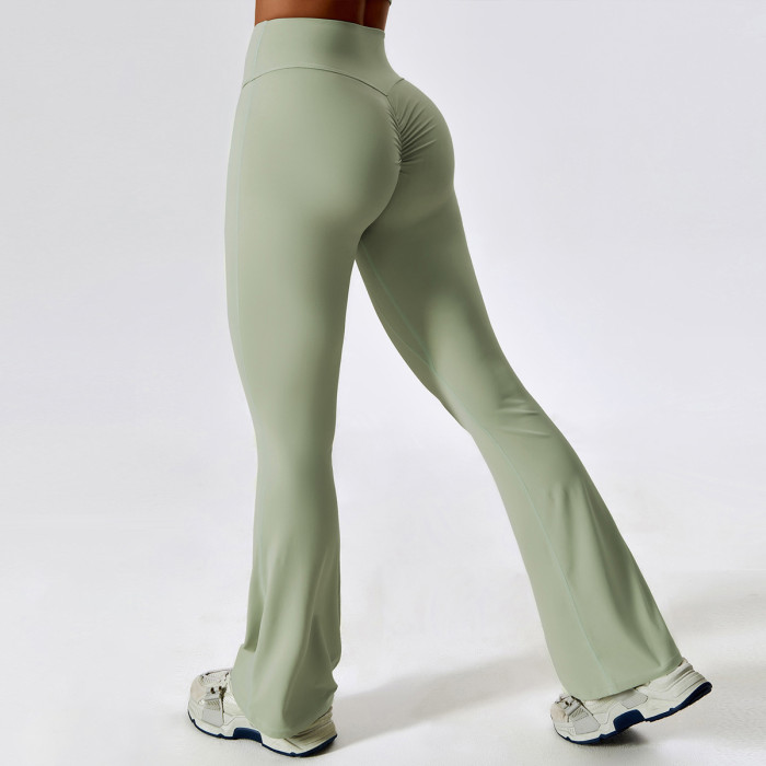 Scrunch Flare Leggings Custom - High Waist Tummy Control Yoga Pants | Custom Leggings Manufacturer