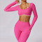 Hot Pink Gym Set Custom - Scrunch Butt Leggings With Pockets | Sportswear Factory
