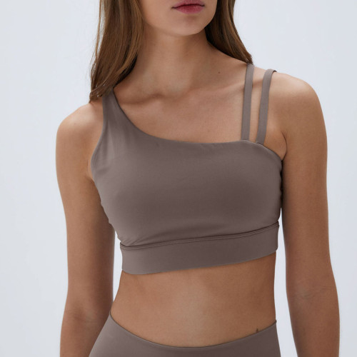 Breathable High Impact Sports Bra For Large Bust - Sweat-wicking One Shoulder Top | Activewear Manufacturer