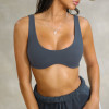 Scoop Neck Yoga Bra Custom - Buttery Soft Curved Hem | Custom Sports Bra Manufacturer