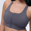 Zip Front Running Bra Supplier - Full Coverage Racerback | Zip Front Sports Bra Manufacturer