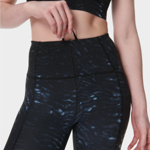 Printed Drawstring Leggings Custom - High Waisted Yoga Pants | Custom Leggings Manufacturer