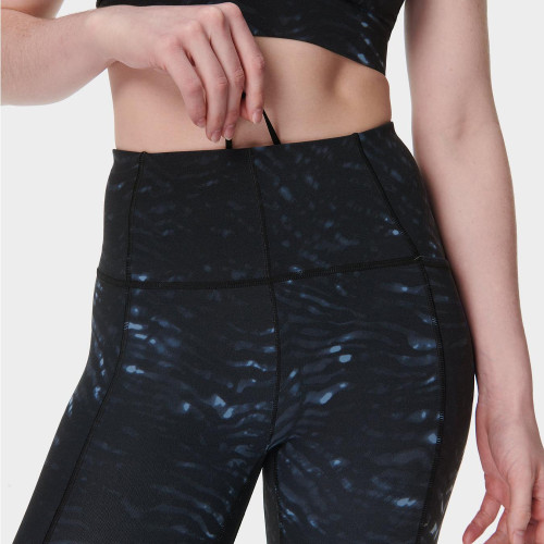 Printed Drawstring Leggings Custom - High Waisted Yoga Pants | Custom Leggings Manufacturer