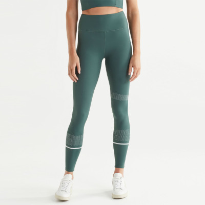 Squat Proof Mesh Panel Leggings Custom - High Waisted Compression | Custom Printed Leggings