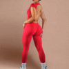 Trendy Sexy Gym Outfits Custom - Open Back Short Sleeve Yoga Jumpsuit | Private Label Activewear