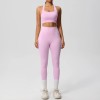 Yoga Sets with Pockets Custom - High Waisted Leggings & Bra | Private Label Activewear Manufacturer