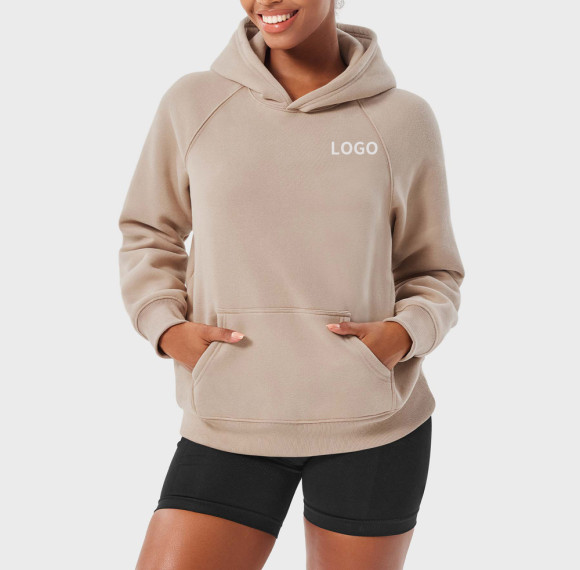 Blank Essential Hoodie Custom - Heavyweight Fleece Lined Raglan Sweatshirt | Private Label Streetwear Manufacturer