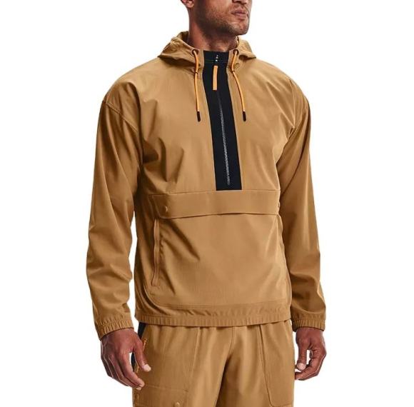 Water Resistant Running Jacket Manufacturer - Half Zip Breathable Windbreaker | Custom Pullover Jacket