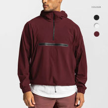 Reflective Running Jacket Manufacturer - Water Resistant Half Zip Anorak | Custom Pullover Jacket