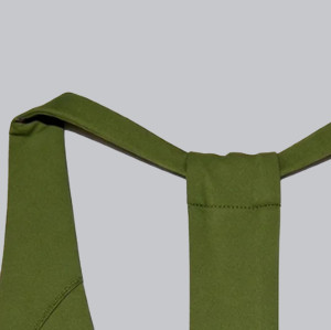 Halter Neck Sports Bra Manufacturer - Ruched Deep V Yoga Top | Sports Bra Supplier