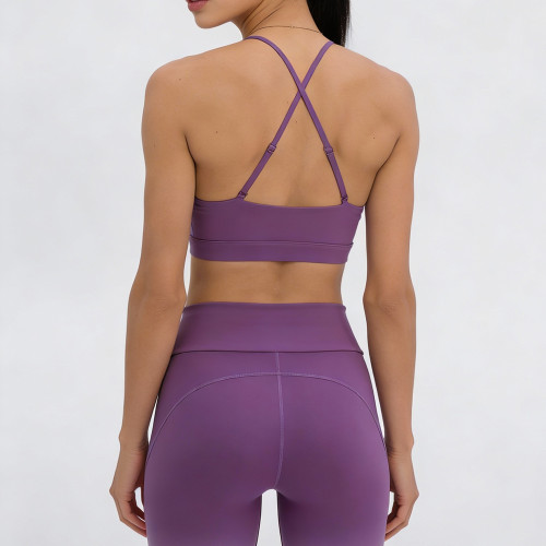 Medium Support Sports Bra Manufacturer - V Neck Sweat Wicking Gym Top | Fitness Apparel Manufacturer