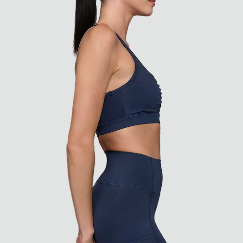 High Support Sports Bra Manufacturer - Zip Front Compression Gym Top | Fitness Apparel Manufacturer