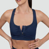 High Support Sports Bra Manufacturer - Zip Front Compression Gym Top | Fitness Apparel Manufacturer