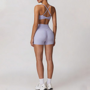 Matching Yoga Set Manufacturer - Adjustable Strap V Neck Bra | Fitness Apparel Manufacturer