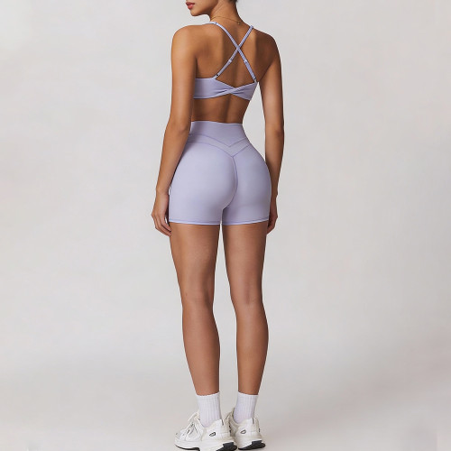 Matching Yoga Set Manufacturer - Adjustable Strap V Neck Bra | Fitness Apparel Manufacturer