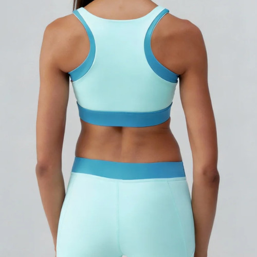 Custom Two Tone Sports Bra Private Label - High Impact Running Top Sports Bra Manufacturer