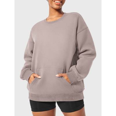 Custom Embroidered Sweatshirt Manufacturer - Oversized Crew Neck with Pockets | Private Label Streetwear