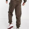 Custom Mens Tracksuit Set Manufacturer - Brown Quarter Zip Contrast Piping | Private Label Streetwear