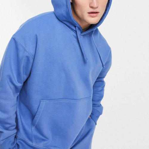 Custom Mens Oversized Tracksuit Manufacturer - Royal Blue Heavyweight Hoodie Set | Streetwear Manufacturer