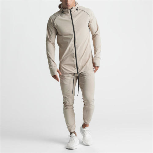 Custom Mens Running Tracksuit Manufacturer - Lightweight Cotton Stretch Athletic Set | Sportswear Factory