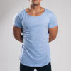 Custom T Shirt Manufacturer - Mens Scoop Neck Curved Hem Tee | High Quality Private Label Supplier