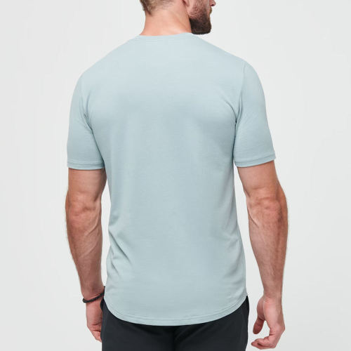 Custom T Shirt Manufacturer - Muscle Fit Lyocell Stretch Tee | Softest High Quality Blank