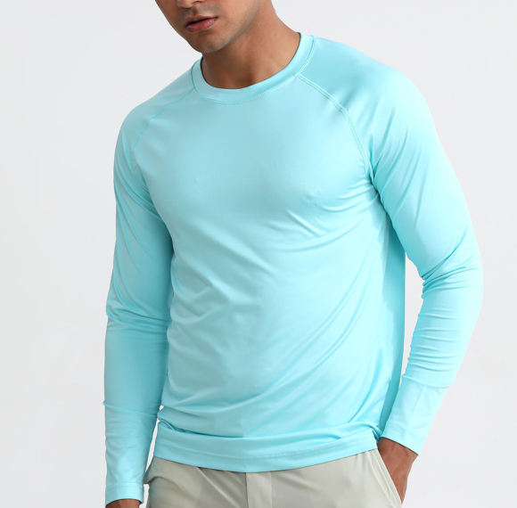 Custom Moisture Wicking Base Layer Manufacturer - Mens Rash Guard Long Sleeve | Sportswear Factory