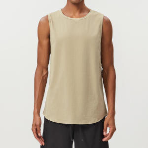 Custom Sleeveless T Shirt Mens - Curved Hem Tank Top Mens Gym Tank Tops | Premium Activewear Manufacturer