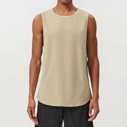 Custom Sleeveless T Shirt Mens - Curved Hem Tank Top Mens Gym Tank Tops | Premium Activewear Manufacturer