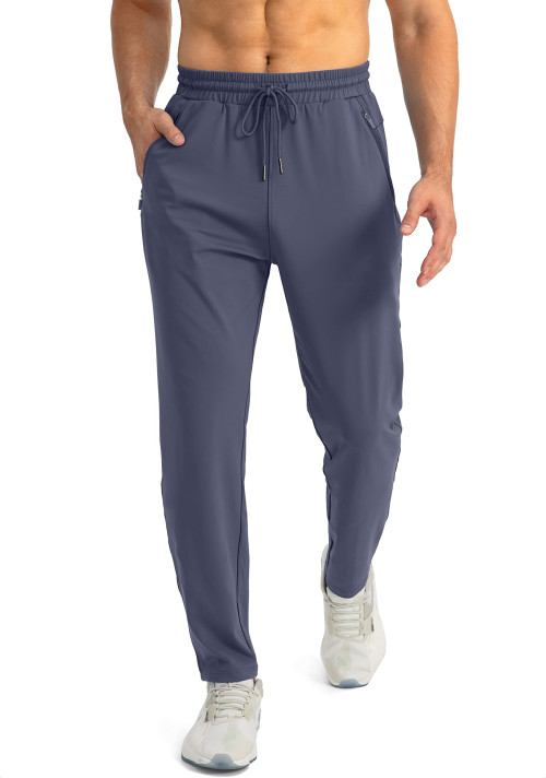 Custom Jogger Zipper Pockets Mens Tapered - Gym Apparel Manufacturer | Joggers Manufacturer
