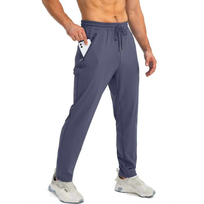 Custom Jogger Zipper Pockets Mens Tapered - Gym Apparel Manufacturer | Joggers Manufacturer