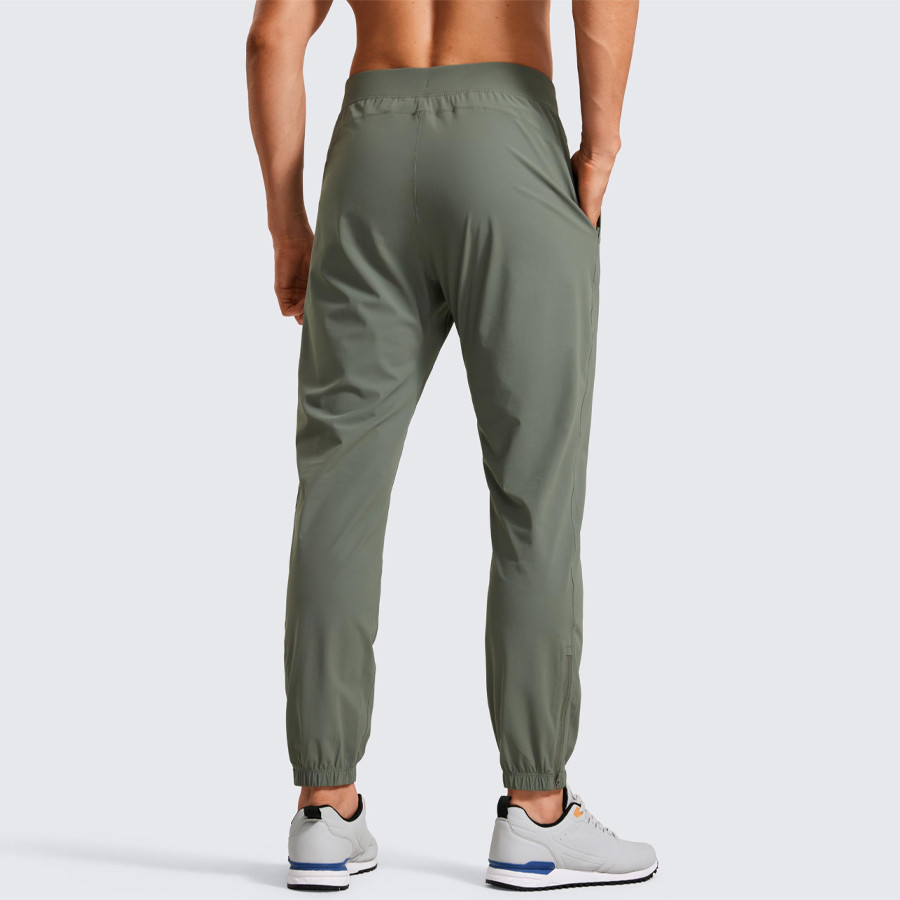 Mens athletic running pants back view