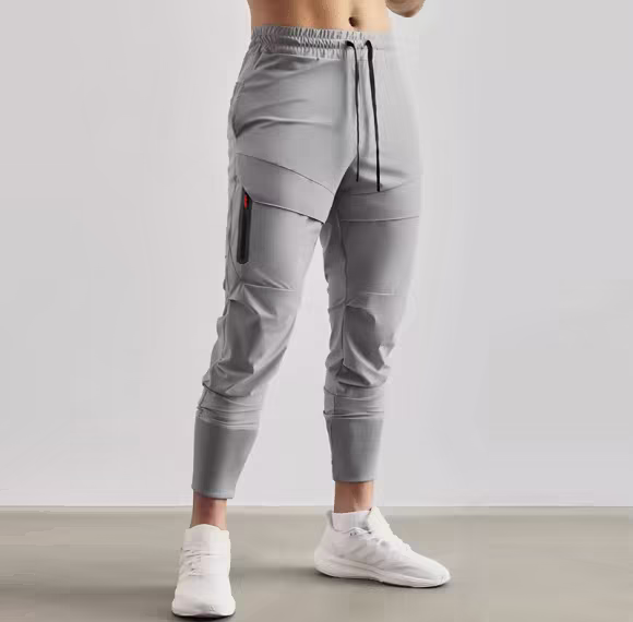 Premium Zipper Pocket Joggers - Private Label Mens Joggers with Towel Loop | Custom Sweatpants Supplier