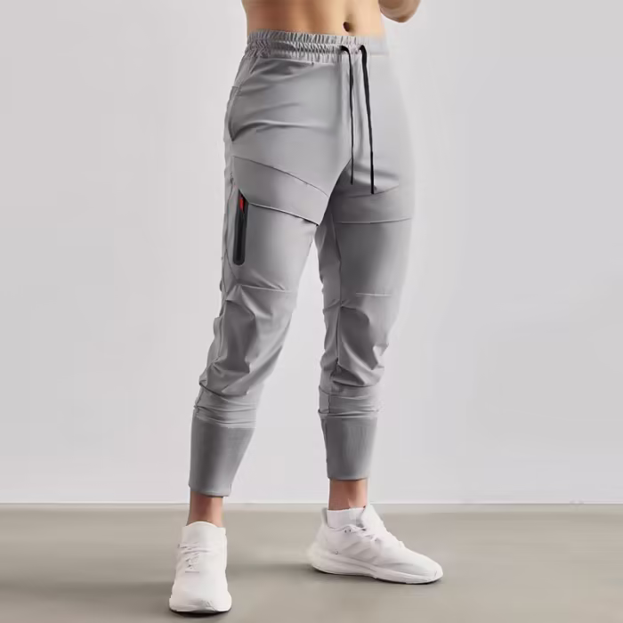 Premium Zipper Pocket Joggers - Private Label Mens Joggers with Towel Loop | Custom Sweatpants Supplier